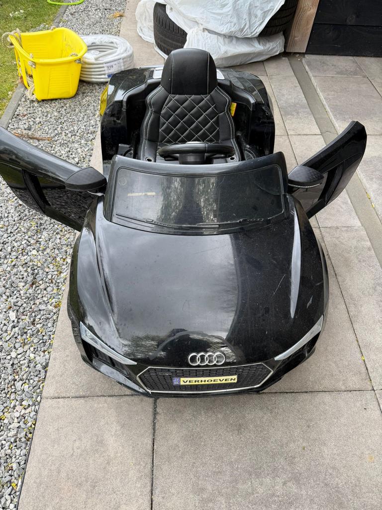 Mini Audi elektrische kinderauto met afstandsbediening, Ophalen of Verzenden, Gebruikt