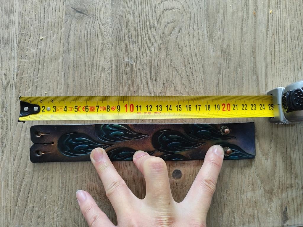 Leder polsband, Ophalen of Verzenden, Gebruikt, Accessoires