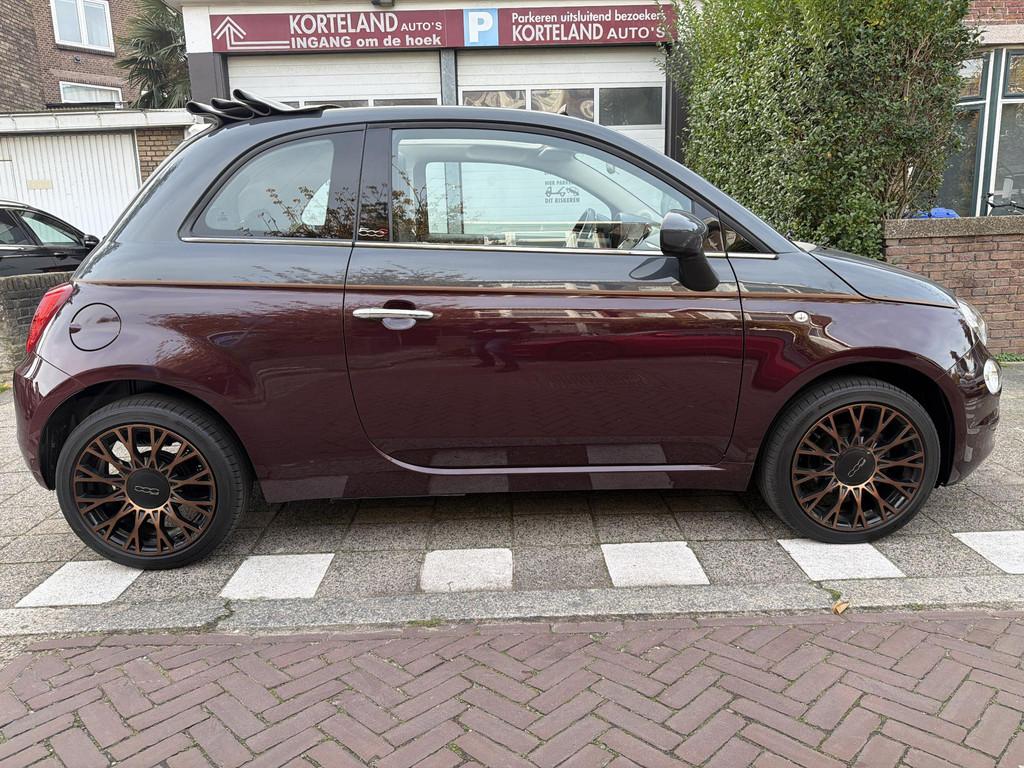 Fiat 500 1.2 Star Cabrio Navi Collezione, Auto's, Fiat, Voorwielaandrijving, Stof, Gebruikt, Met garantie (alle)