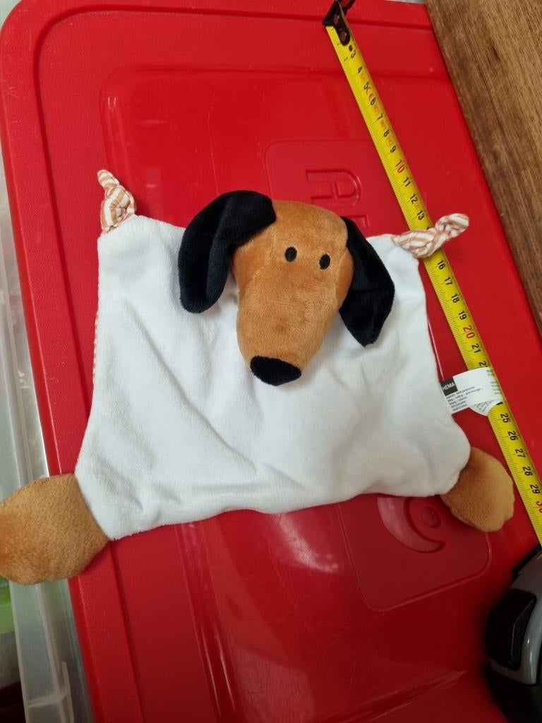 Hema knuffel teckel hond doekje nr 22, Ophalen of Verzenden, Hond