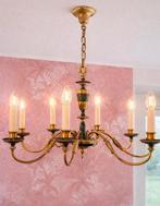 Hollywood Regency kroonluchter (Kaiser Leuchten 8 Armen), Huis en Inrichting, Ophalen of Verzenden, Gebruikt, Metaal