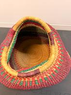 Bolga Mand - Handgemaakte Afrikaanse Vaas, Overige materialen, Overige kleuren, Ophalen of Verzenden, Zo goed als nieuw