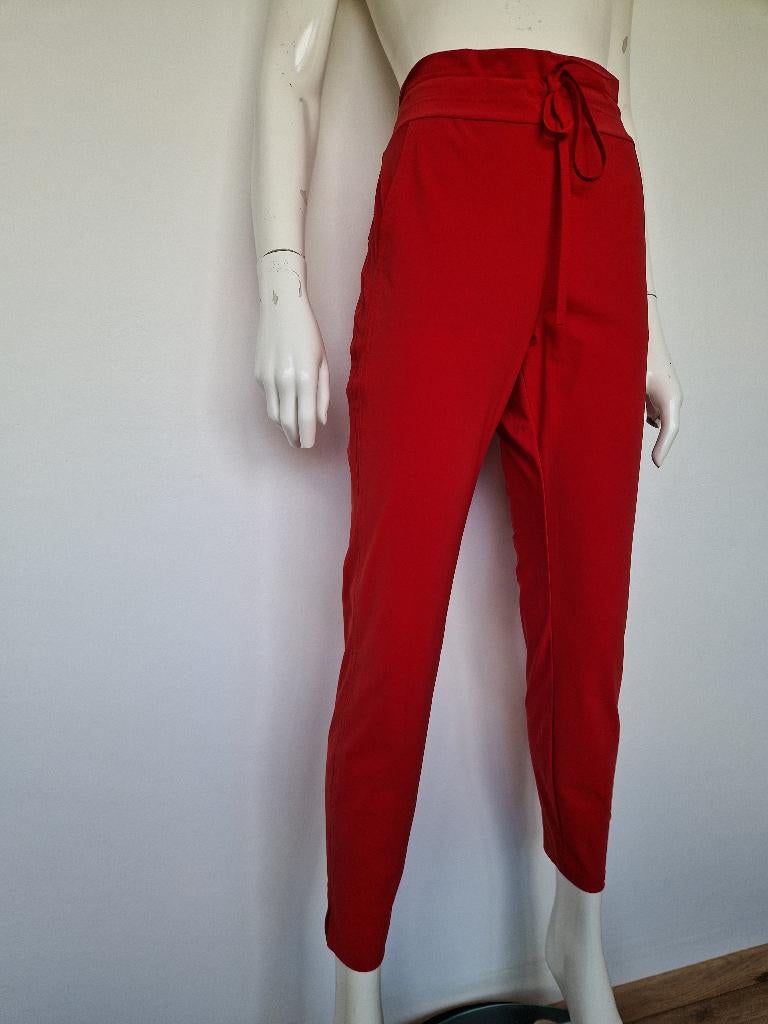 Studio Anneloes pantalon. Maat M. Rood/travelstof, Maat 38/40 (M), Studio Anneloes, Nijmegen, Verhip-vintage.nl