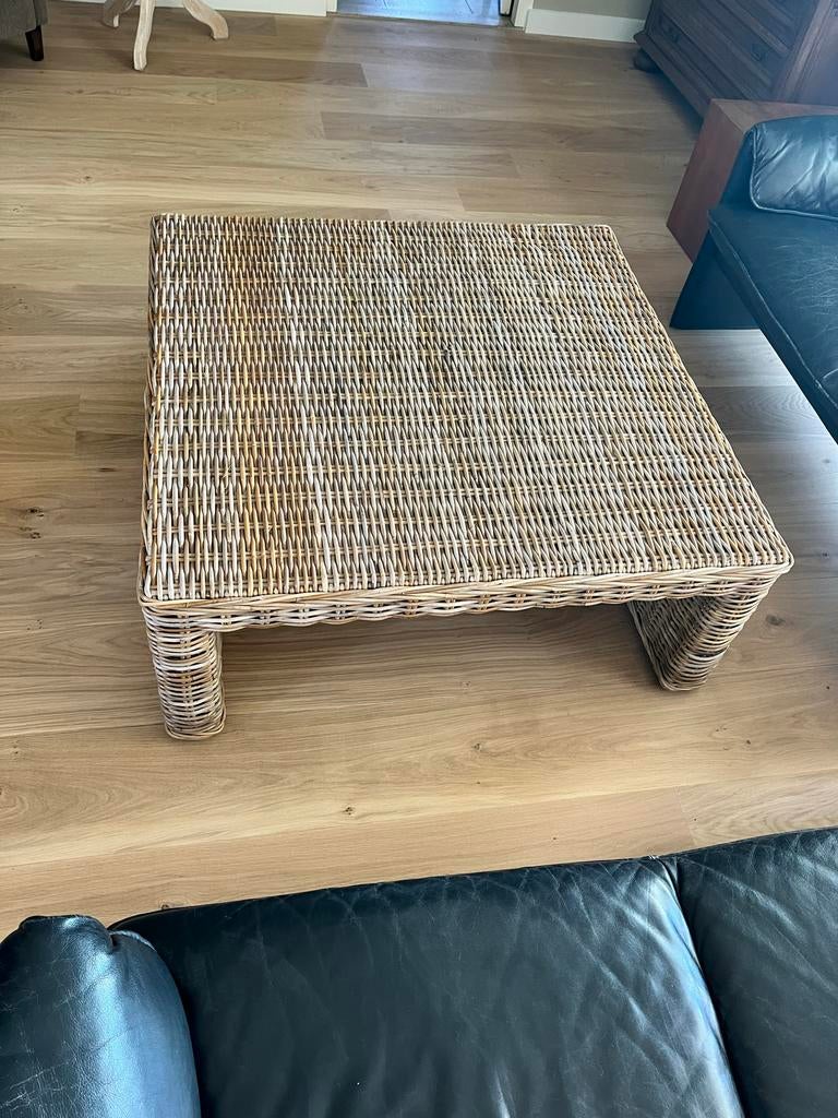 Lifestyle Home Collection Salontafel Rotan, Huis en Inrichting, Tafels | Salontafels, Ophalen, Overige materialen, Gebruikt, Vierkant