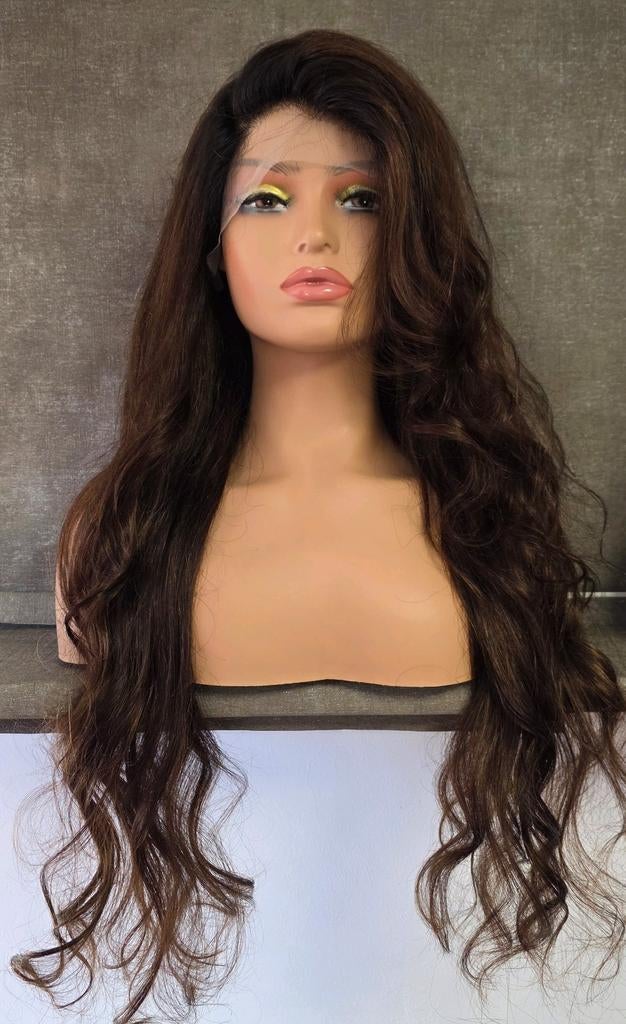 Lace wig echt haar, Sieraden, Tassen en Uiterlijk, Uiterlijk | Haarverzorging, Ophalen of Verzenden, Nieuw, Pruik of Haarverlenging