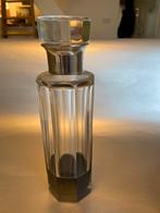 Vintage Kristallen fles met Zilveren Dop, Ophalen of Verzenden
