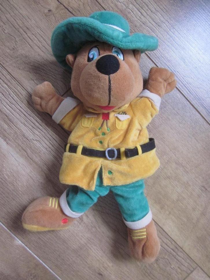 Imagic Landal Greenparks superzacht pluche handpop Bollo, Kinderen en Baby's, Speelgoed | Knuffels en Pluche, Nieuw, Beer, Ophalen of Verzenden