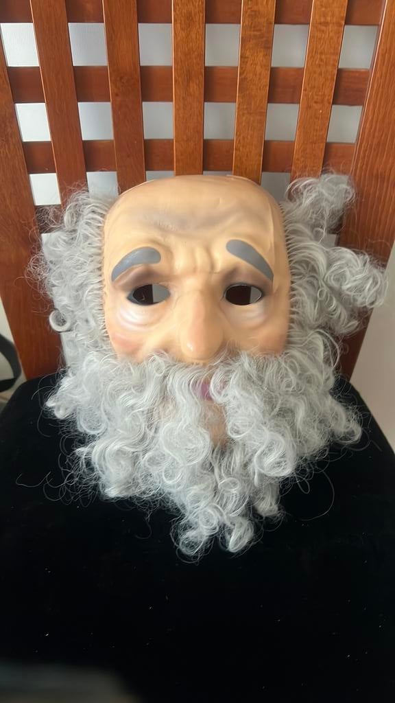 Abram masker, Hobby en Vrije tijd, Feestartikelen, Ophalen of Verzenden, Zo goed als nieuw, Halloween of Griezel