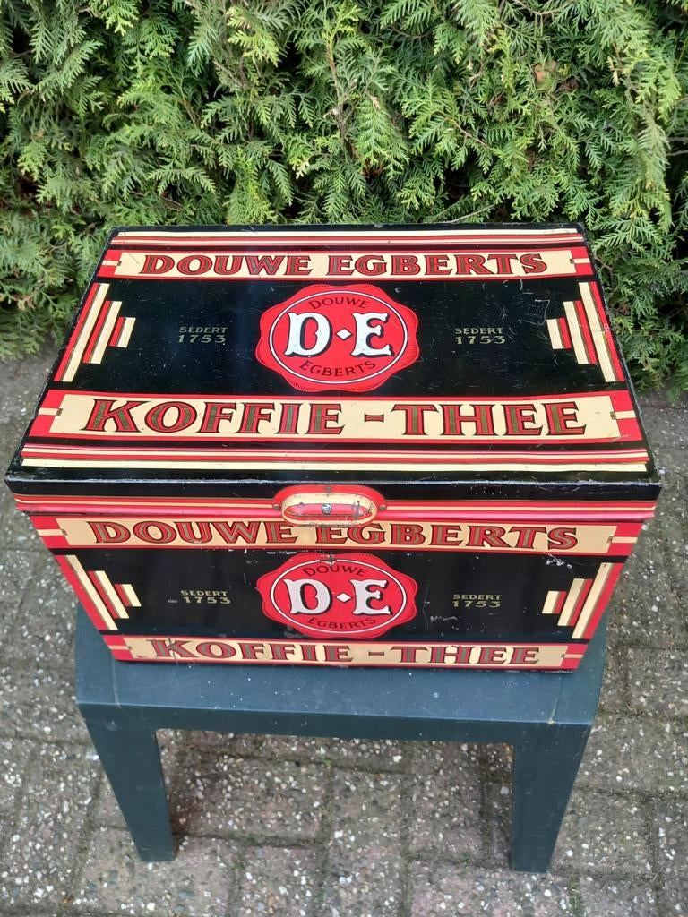 Nostalgisch Douwe Egberts winkelblik koffie en thee, Verzamelen, Blikken, Ophalen of Verzenden, Koffie, Douwe Egberts