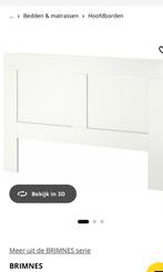 Hoofdbord Ikea Brimnes 180x200 zonder opbergruimte, Huis en Inrichting, Ophalen, Zo goed als nieuw, Tweepersoons, 180 cm