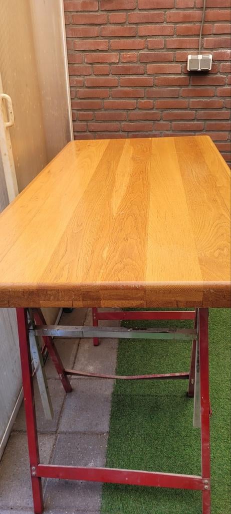 massief eiken tafelblad, Ophalen, 100 tot 150 cm, Eikenhout, 50 tot 100 cm