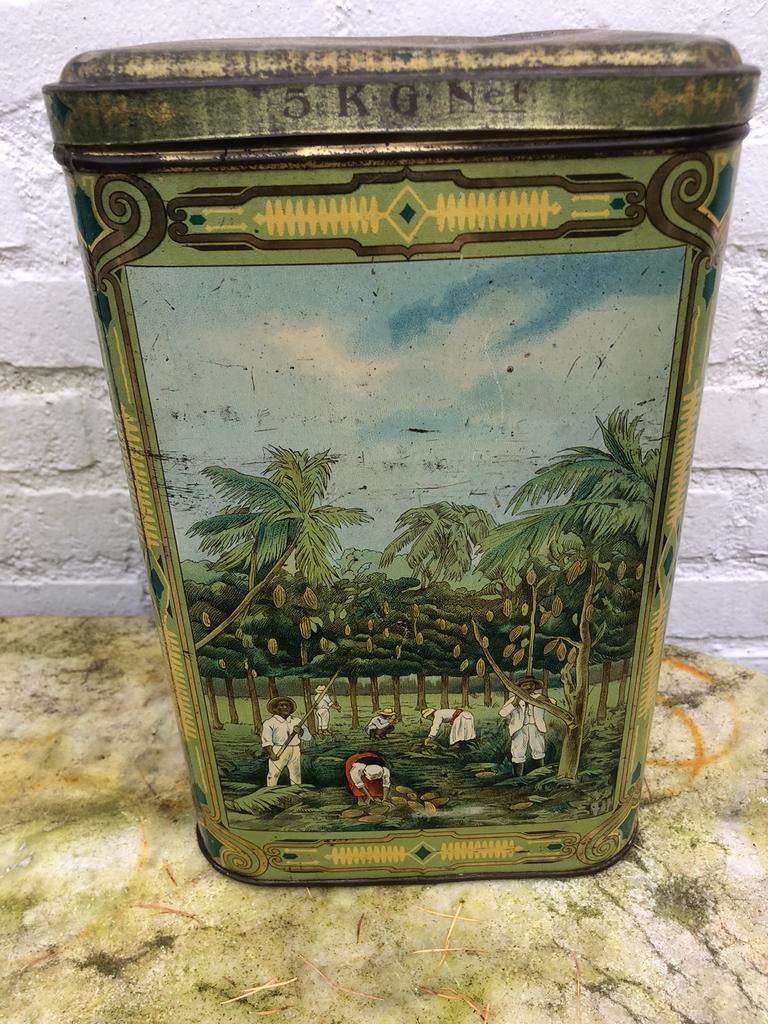 Oud koffie blik, Verzamelen, Ophalen of Verzenden, Zo goed als nieuw, Overige