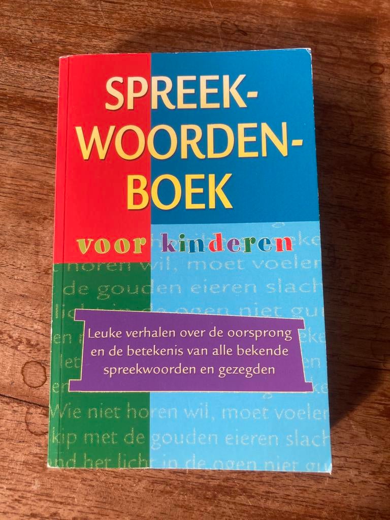 Spreekwoordenboek voor kinderen, Ophalen of Verzenden, Gelezen, Non-fictie