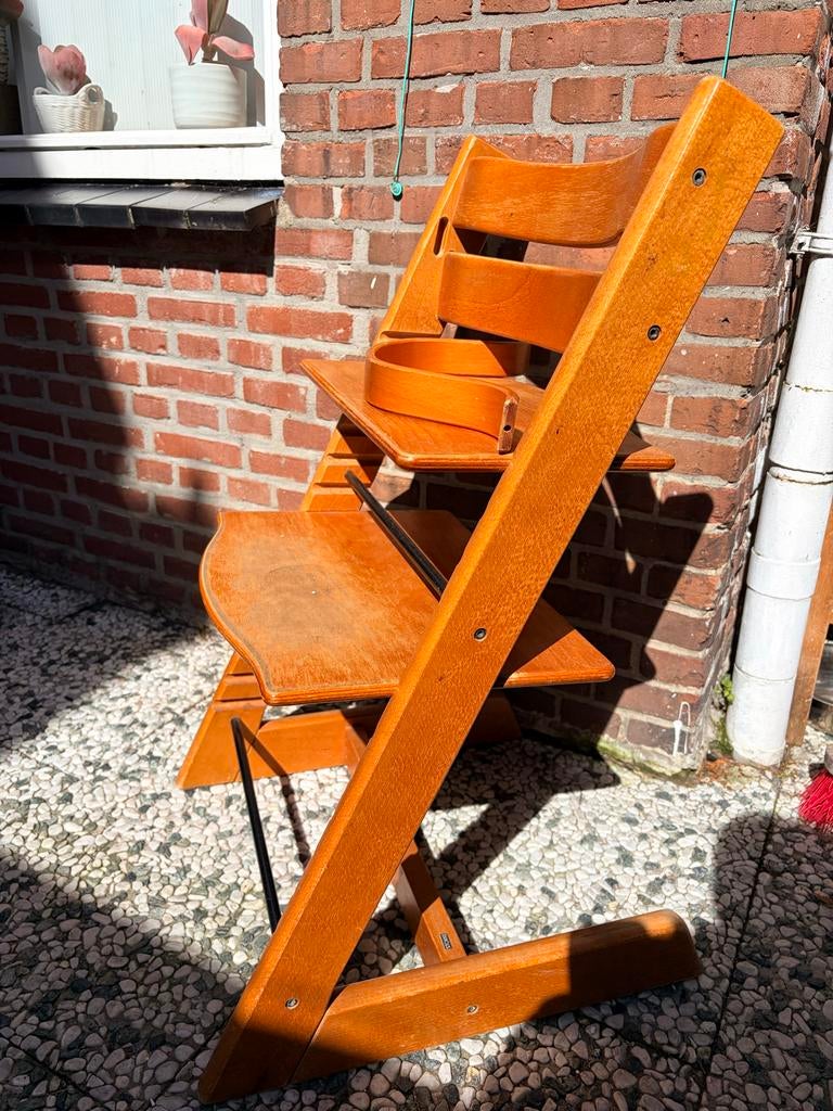 Stokke Tripp Trapp meegroeistoel - Klassiek en duurzaam, Ophalen of Verzenden, Gebruikt, Meegroeistoel, Aanschuifbaar