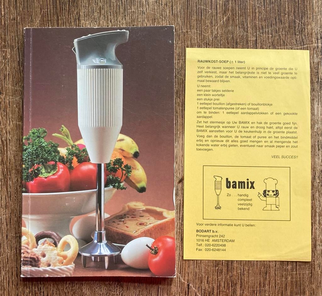 Bamix instructie recepten boekje oud!, Ophalen of Verzenden, Zo goed als nieuw, Nederland en België