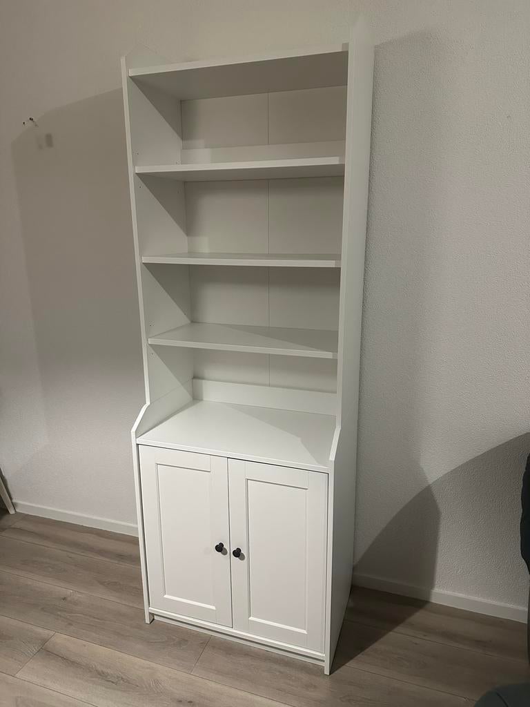 HAUGA IKEA kast met 2 deuren, wit, 70x199 cm, Nieuwstaat, Ophalen, Nieuw, 50 tot 100 cm, Overige houtsoorten