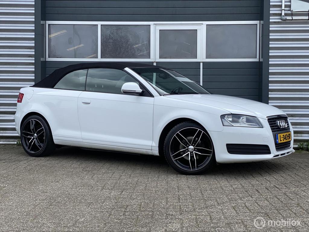 Audi A3 Cabrio 1.8TFSI '08 160PK|S-Line|18 Inch|Nw Koppeling, Voorwielaandrijving, Gebruikt, Zwart, 4 cilinders