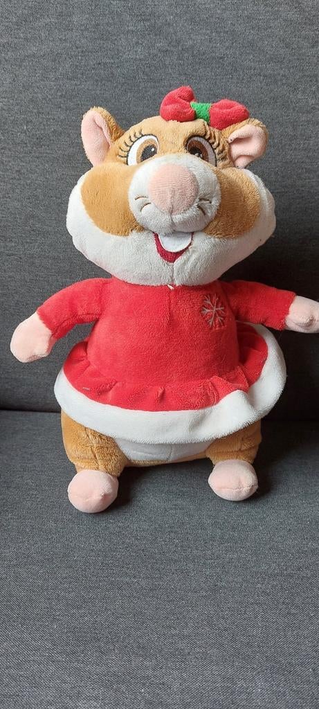Hamster knuffel AH - rode jurk, Ophalen of Verzenden, Zo goed als nieuw, Hamster, Albert Heijn