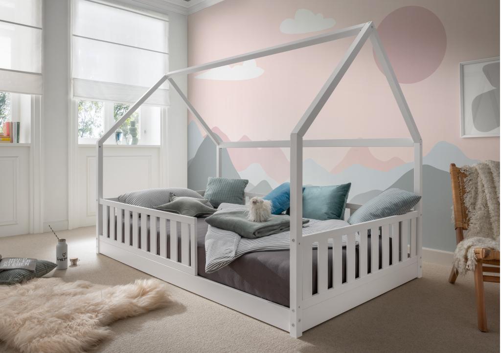 Fenna vloerbed - 90x200 - Wit, Kinderen en Baby's, Kinderkamer | Bedden, Niet ingevuld, Niet ingevuld, Niet ingevuld