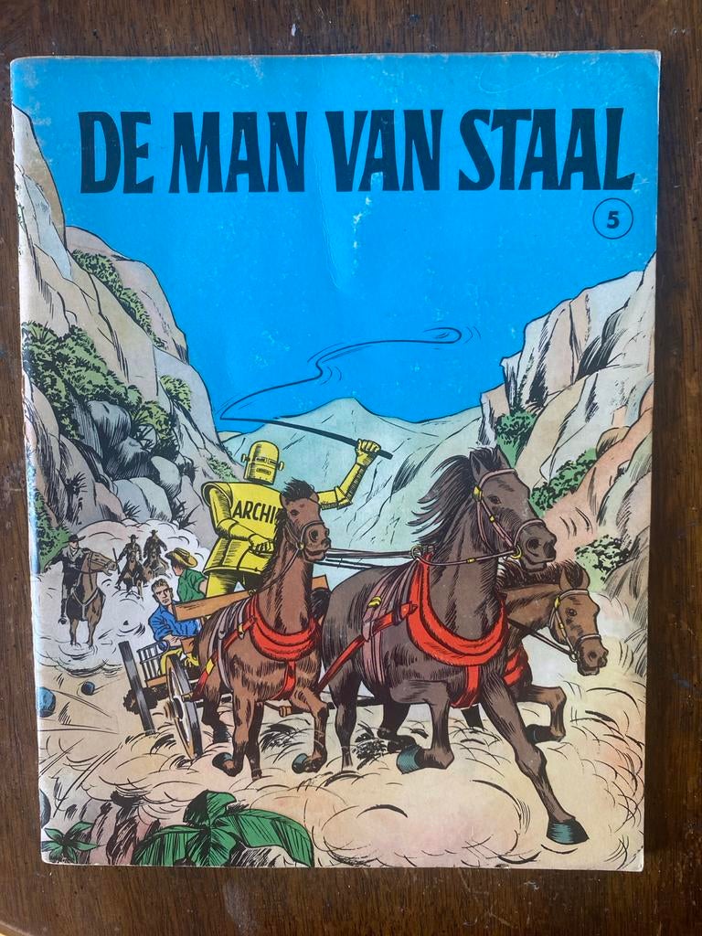 Archie de Man van Staal - De Overval op de Postwagen (1967), Eén stripboek, Ophalen of Verzenden, Gelezen