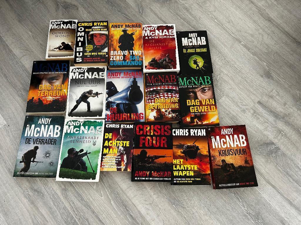 Diverse boeken Andy McNab en Chris Ryan, Boeken, Ophalen of Verzenden, Gelezen, Andy McNab