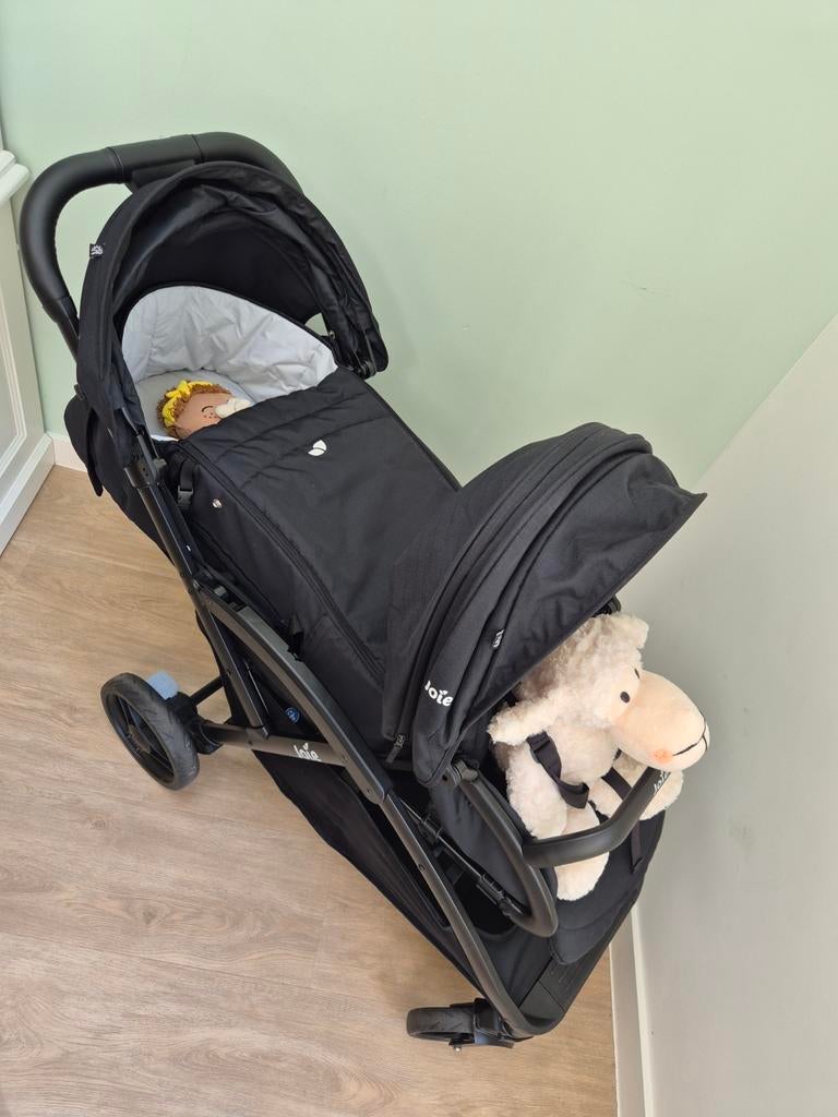 Baby peuter duo wagen Joie Evalite, Kinderen en Baby's, Buggy's, Ophalen, Zo goed als nieuw, Overige merken, Verstelbare rugleuning