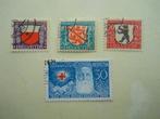 Zwitserland 1928 Pro Juventute Wappen X Mi229-232 gestempeld, Postzegels en Munten, Ophalen of Verzenden