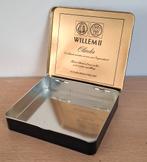 sigarendoos Willem II - metaal, Verzenden, Zo goed als nieuw, Tabaksdoos of Verpakking