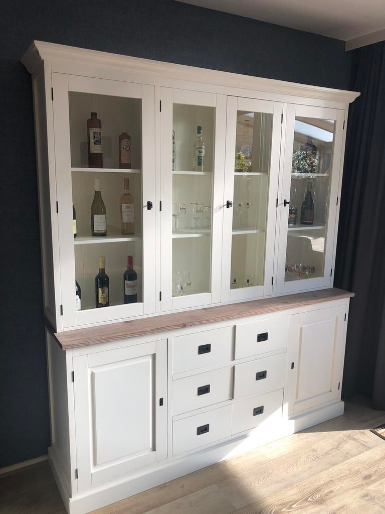 Landelijke grote buffetkast, Ophalen, Gebruikt, 200 cm of meer, 150 tot 200 cm