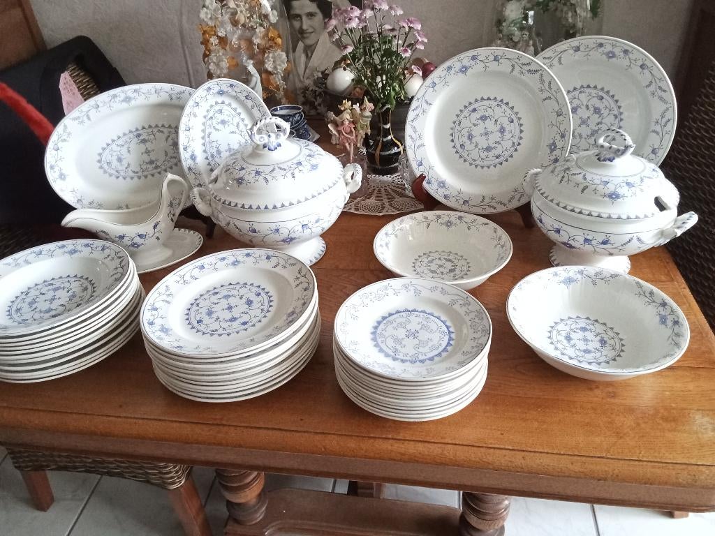 set prachtig 12eetservies Boch la Louviere MEISSEN, Antiek en Kunst, Ophalen
