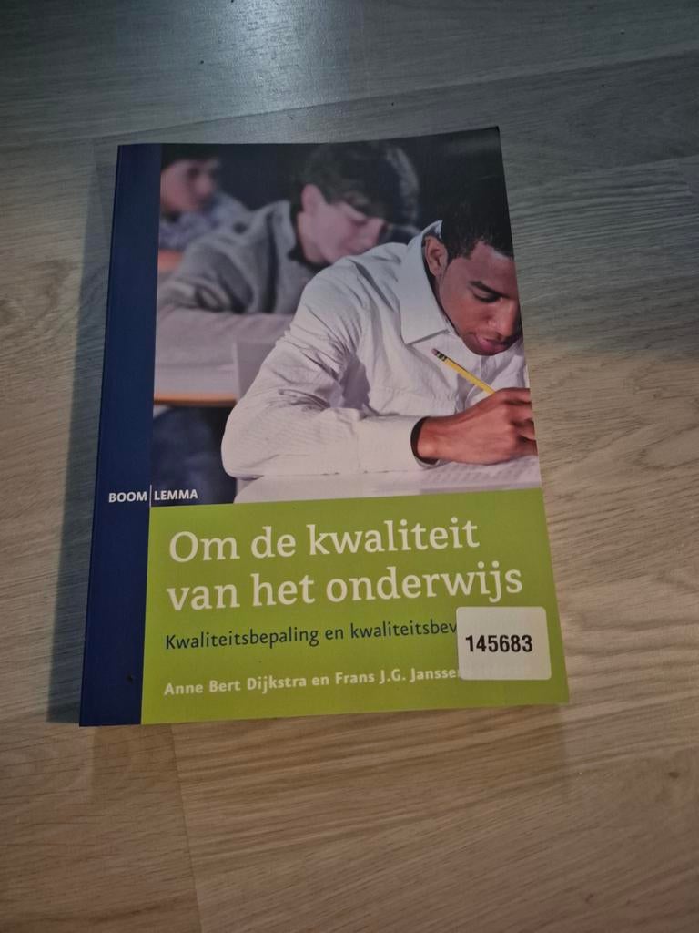 Nieuw boek: Om de kwaliteit van het onderwijs, Ophalen of Verzenden