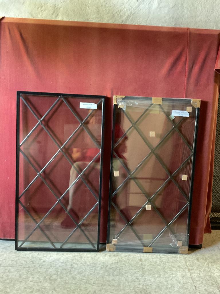 Glas in lood wiebermotief, Ophalen, Minder dan 80 cm, Nieuw, Dubbelglas