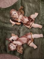 Set van 2 Vintage Engeltjes om op te hangen - 20 cm, Ophalen of Verzenden