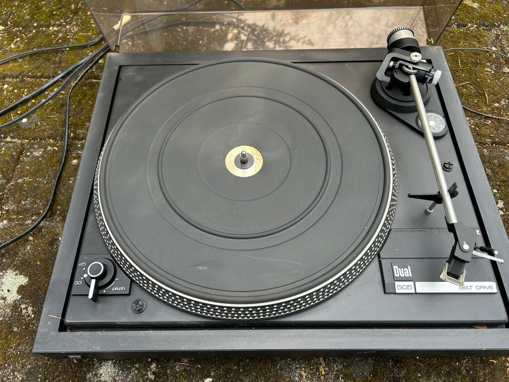 Dual 505 belt drive platenspeler, Ophalen, Gebruikt, Pitch-regelaar, Platenspeler