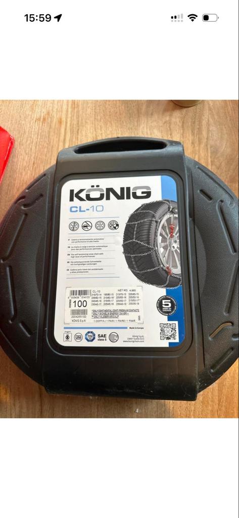 Nieuwe Konig CL-10 sneeuwkettingen, Ophalen of Verzenden, Nieuw