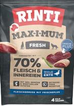 Nieuwe zak RINTI Max-i-Mum Eend 4 Kilo hondenbrok, Dieren en Toebehoren, Dierenvoeding, Ophalen, Hond