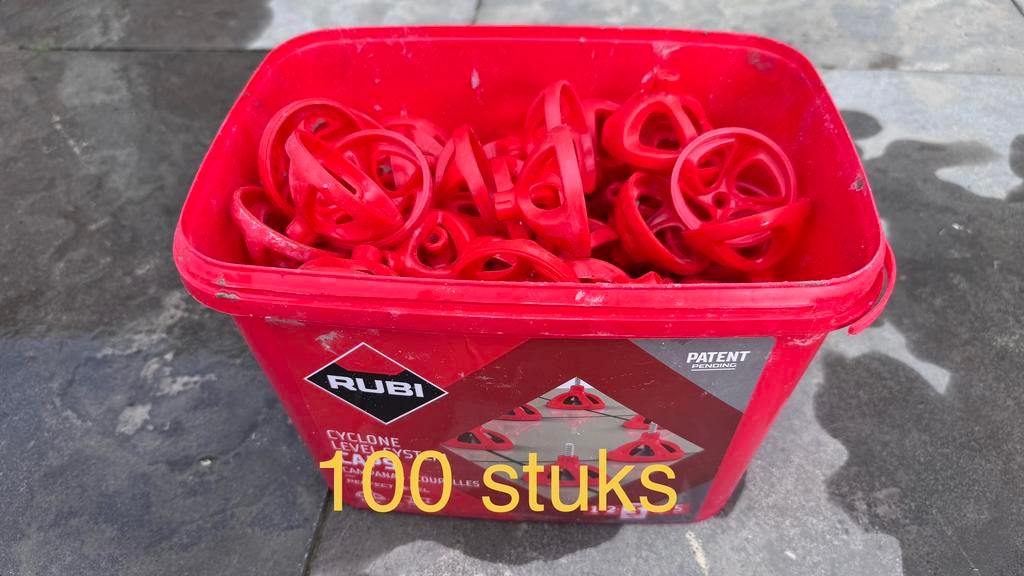 Rubi Levelingsysteem - 100 stuks + 150 clips, Doe-het-zelf en Verbouw, Tegels, Ophalen, Overige materialen, Overige typen, Nieuw