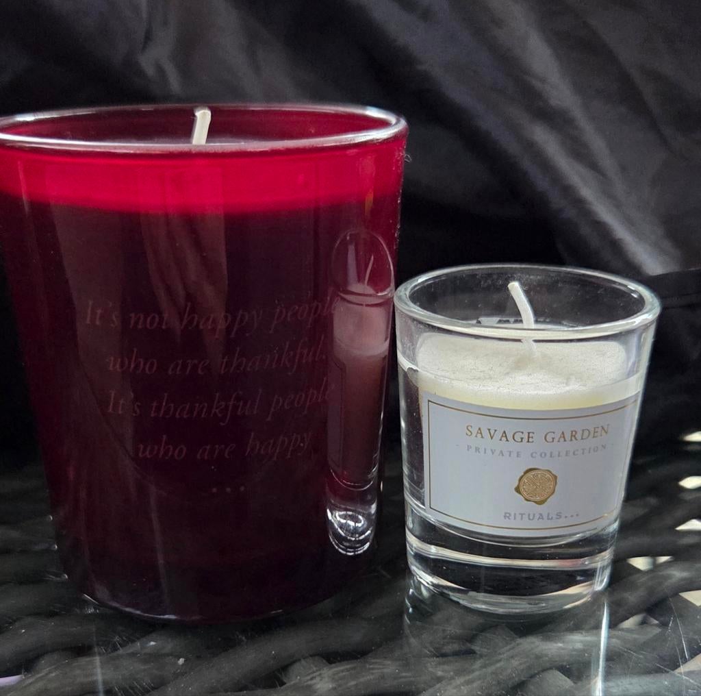 Rituals Ayurveda geurkaars en andere kaarsen, Huis en Inrichting, Woonaccessoires | Kandelaars en Kaarsen, Ophalen, Overige materialen