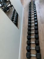 Complete hexa dumbelset 20 kg incl toren, Sport en Fitness, Ophalen, Zo goed als nieuw, Armen, Dumbbell