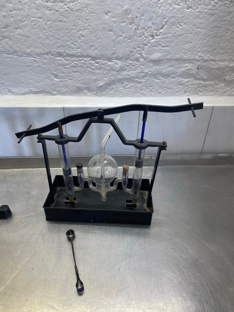 Antiek natuurkunde.  Hempel gaspipet., Ophalen of Verzenden