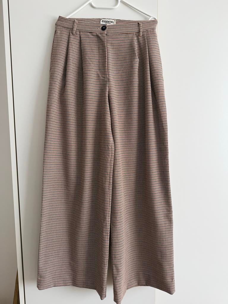 Essentiel Antwerp Wide leg broek M - Ongedragen, Maat 38/40 (M), Bruin, Nieuw, Ophalen of Verzenden