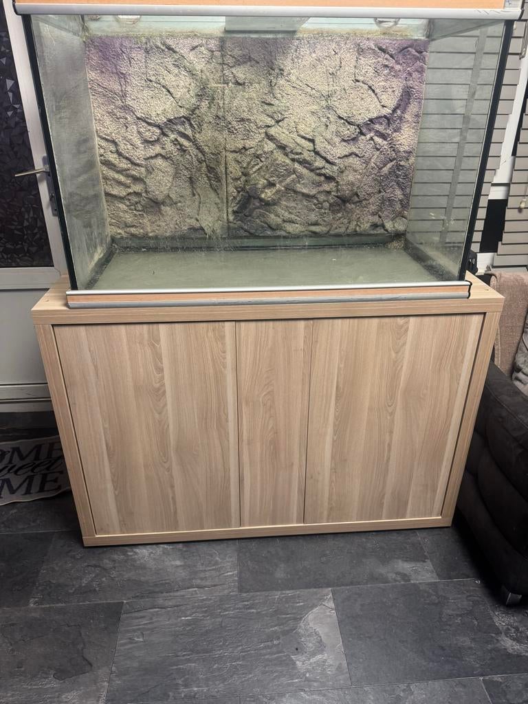 Aquarium 350 liter zonder onderkast, Ophalen, Gebruikt, Leeg aquarium, Aquatlantis