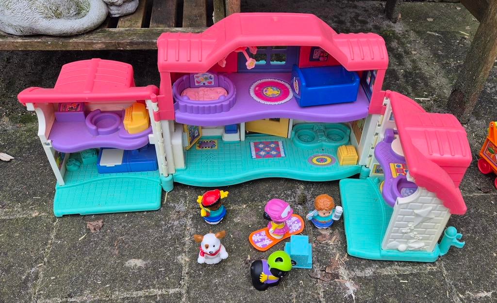 Little People speelgoed poppenhuis, Kinderen en Baby's, Speelgoed | Poppenhuizen, Ophalen, Gebruikt, Poppenhuis