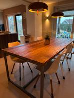 Eettafel Indo teakhout, Ophalen, Teakhout, 200 cm of meer, 50 tot 100 cm