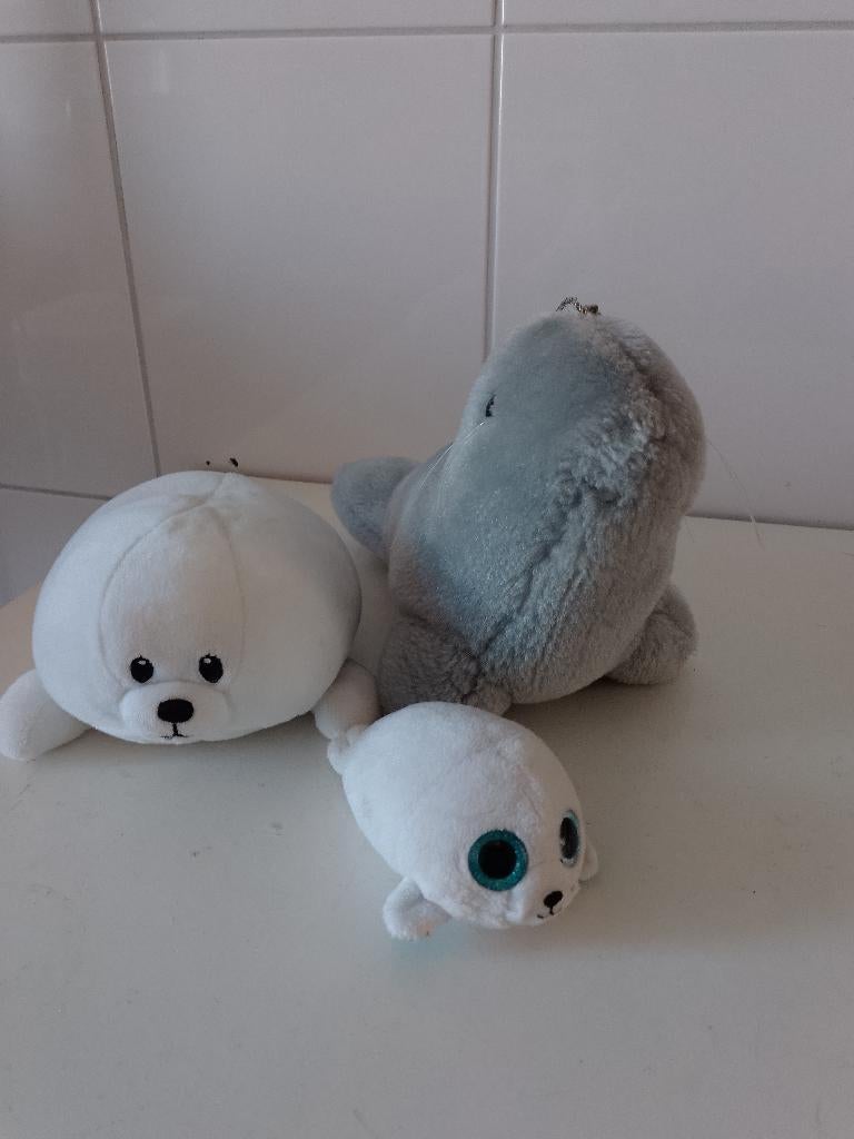 3 zachte zeeknuffels: Ty Zeehond, Lamantijn & McDonald's Ty, Kinderen en Baby's, Speelgoed | Knuffels en Pluche, Gebruikt, Overige typen