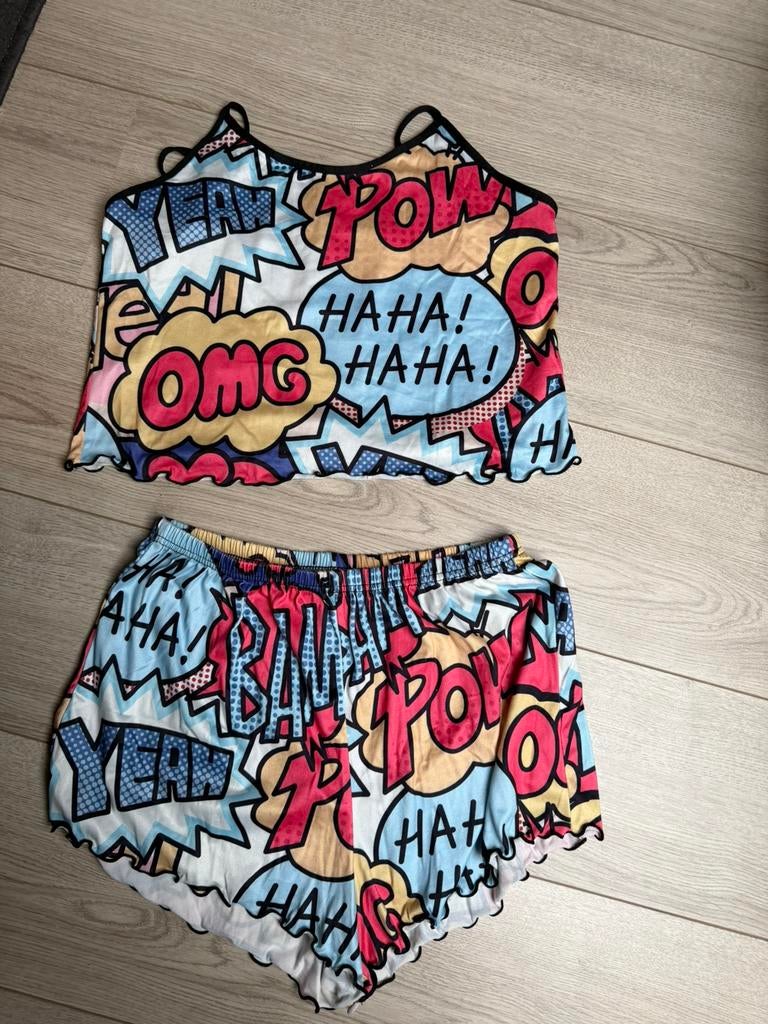 Pyjama setje maat M., Ophalen of Verzenden, Zo goed als nieuw, Maat 38/40 (M)