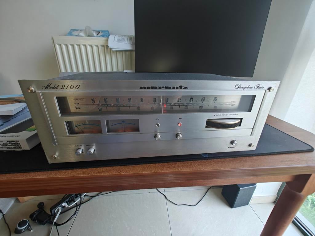 Vintage Marantz model 2100 Stereophonic Tuner, Ophalen of Verzenden, Gebruikt, Analoog