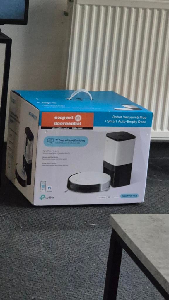 RTP-robot ink Tapo RV10 Plus Robotstofzuiger met leegstation, Ophalen, Nieuw, Robotstofzuiger
