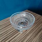 Kristallen vintage schaaltje op verzilverde voet, Ophalen of Verzenden