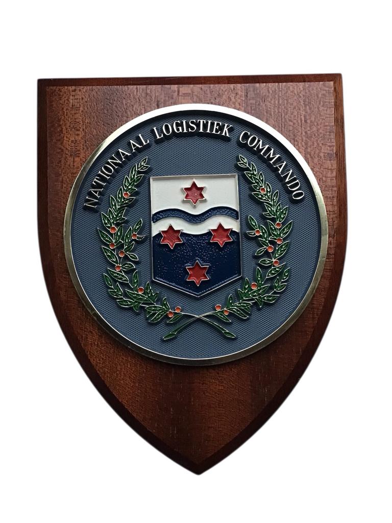 Schild Nationaal Logistiek Commando - Landmacht, Dorpsweg Spankeren, Spelendehollander, Ophalen of Verzenden, Nederland